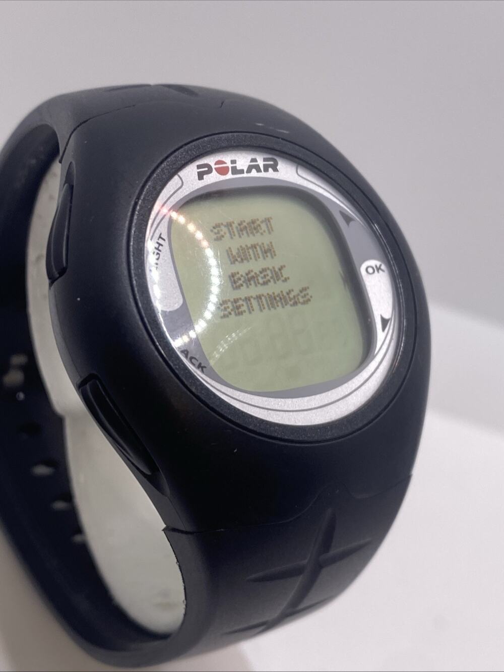 Polar F7 Heart Rate Digital Watch Works New Battery Unisex